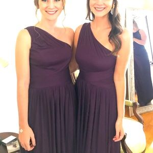 Timeless plum formal occasion dress